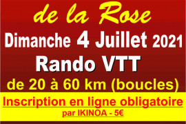 RANDO DE LA ROSE 2021 - RANDO VTT
